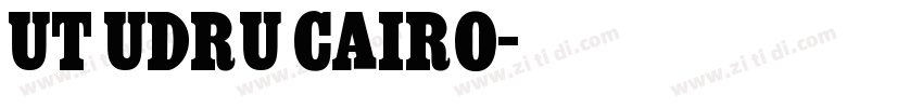 UT UDRU CAIRO字体转换